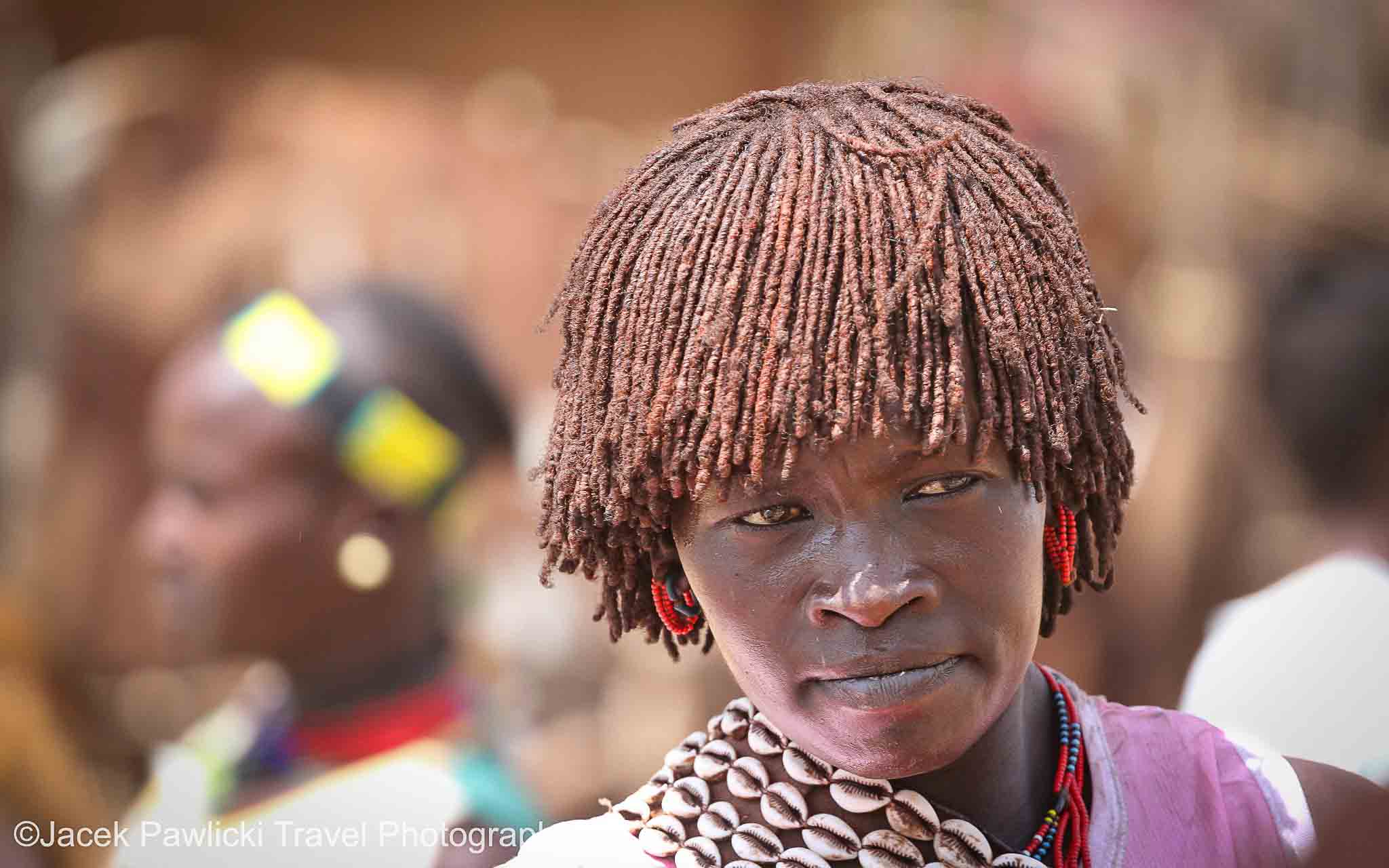 Dasanech tribe woman with traditional lip plate, Omo Valley, Ethiopia