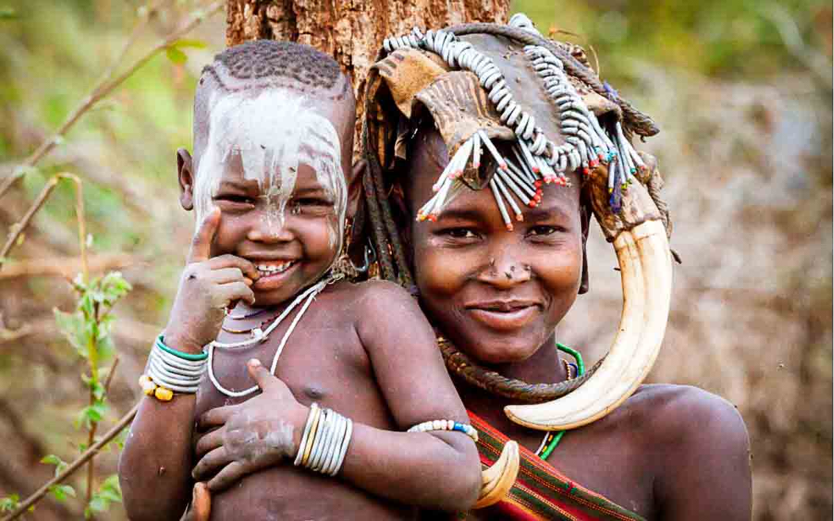 Traditional Konso village in Turmi, Ethiopia