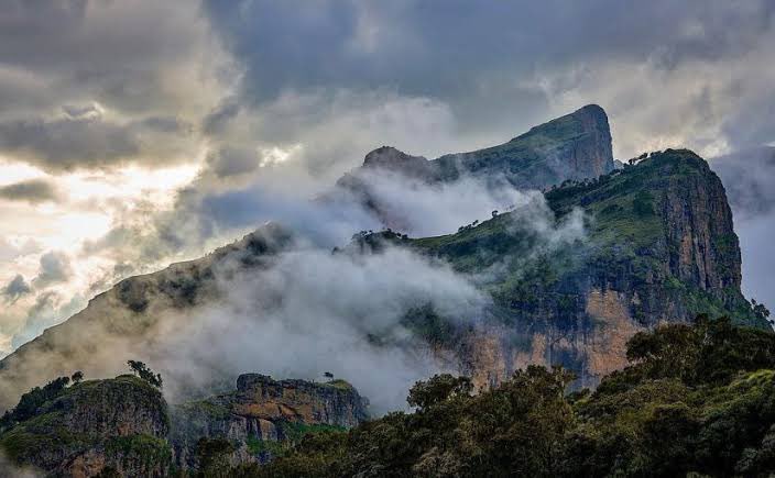 views of the simian mountains