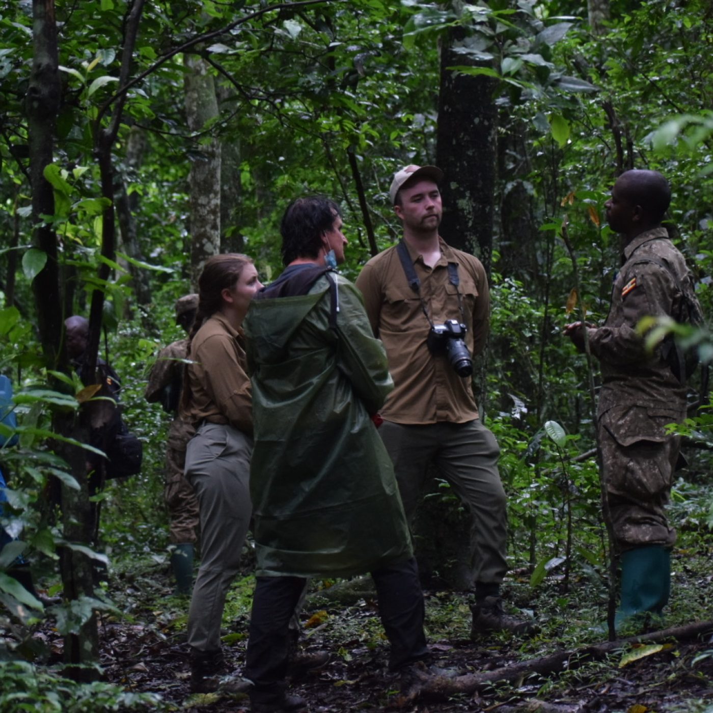 Our clients getting briefed before thanking for chimpanzee tracking in Kibale forest Uganda