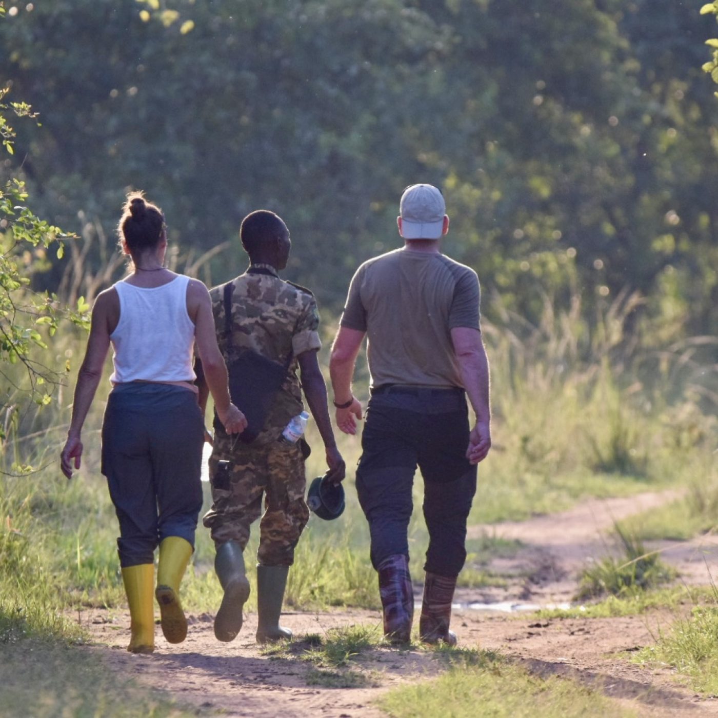 nature walk in the Ziwa rhino sanctuary U Uganda